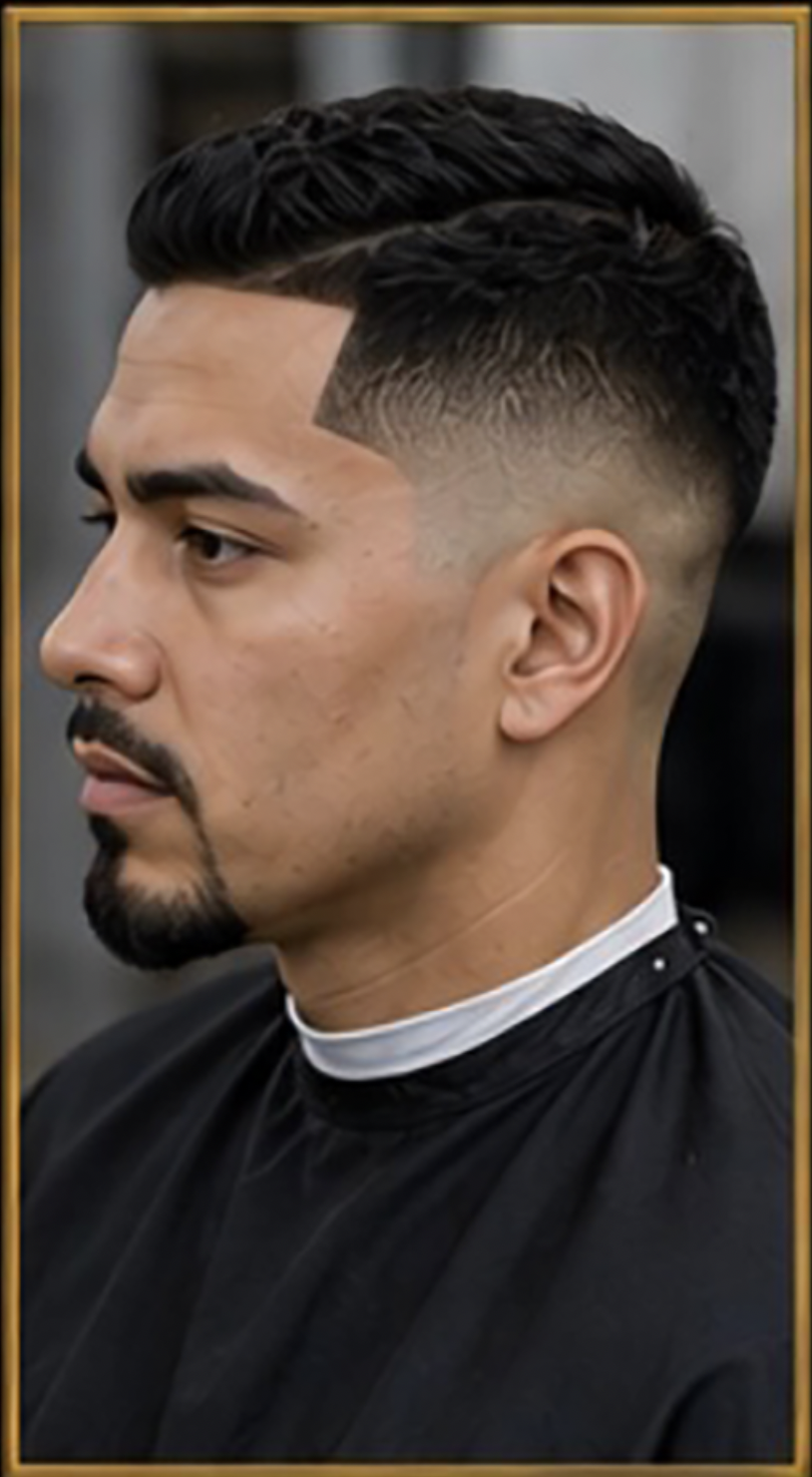 Skin Drop Fade with Goatee