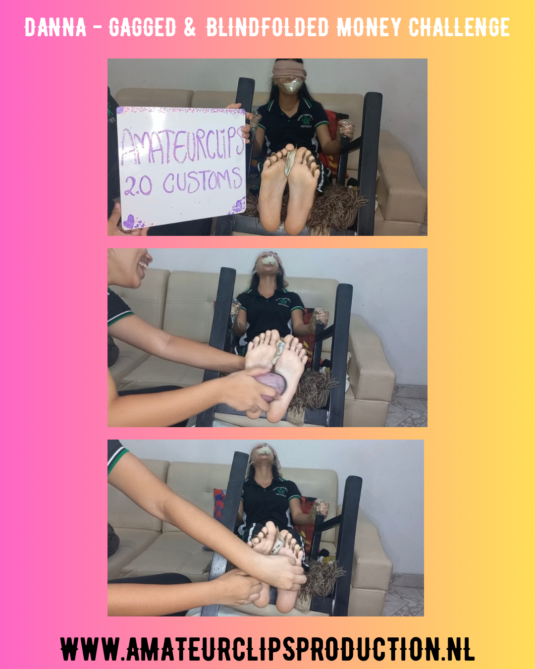 DANNA - GAGGED & BLINDFOLDED MONEY CHALLENGE (05:07)