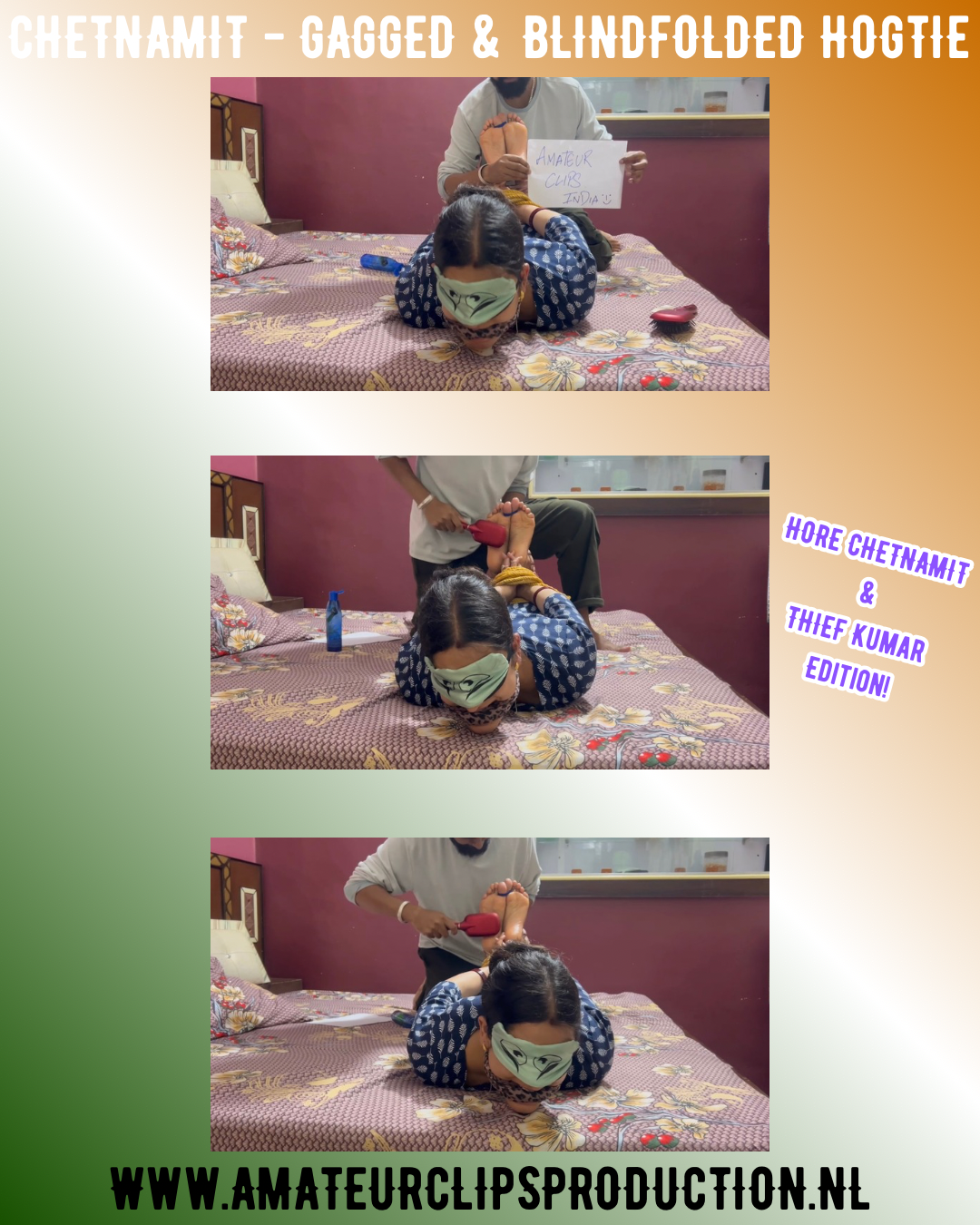 CHETNAMIT - GAGGED & BLINDFOLDED HOGTIE (05:10)