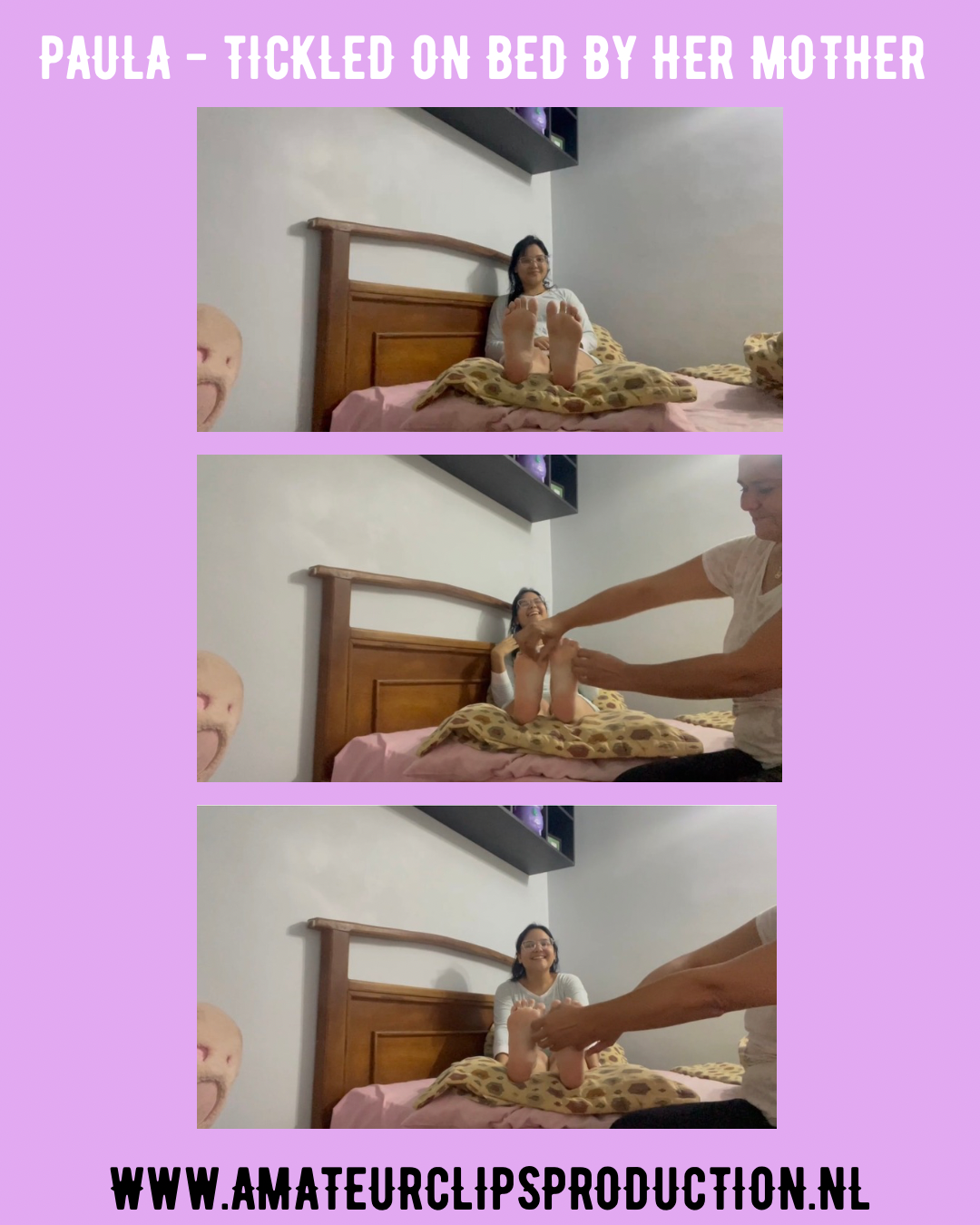 PAULA - TICKLED ON BED BY HER MOTHER (05:10)