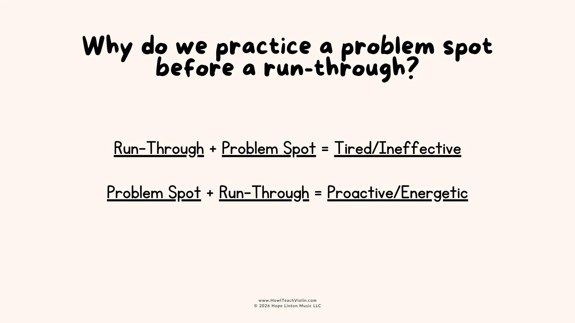 How to Find a Problem Spot — How I Teach Violin