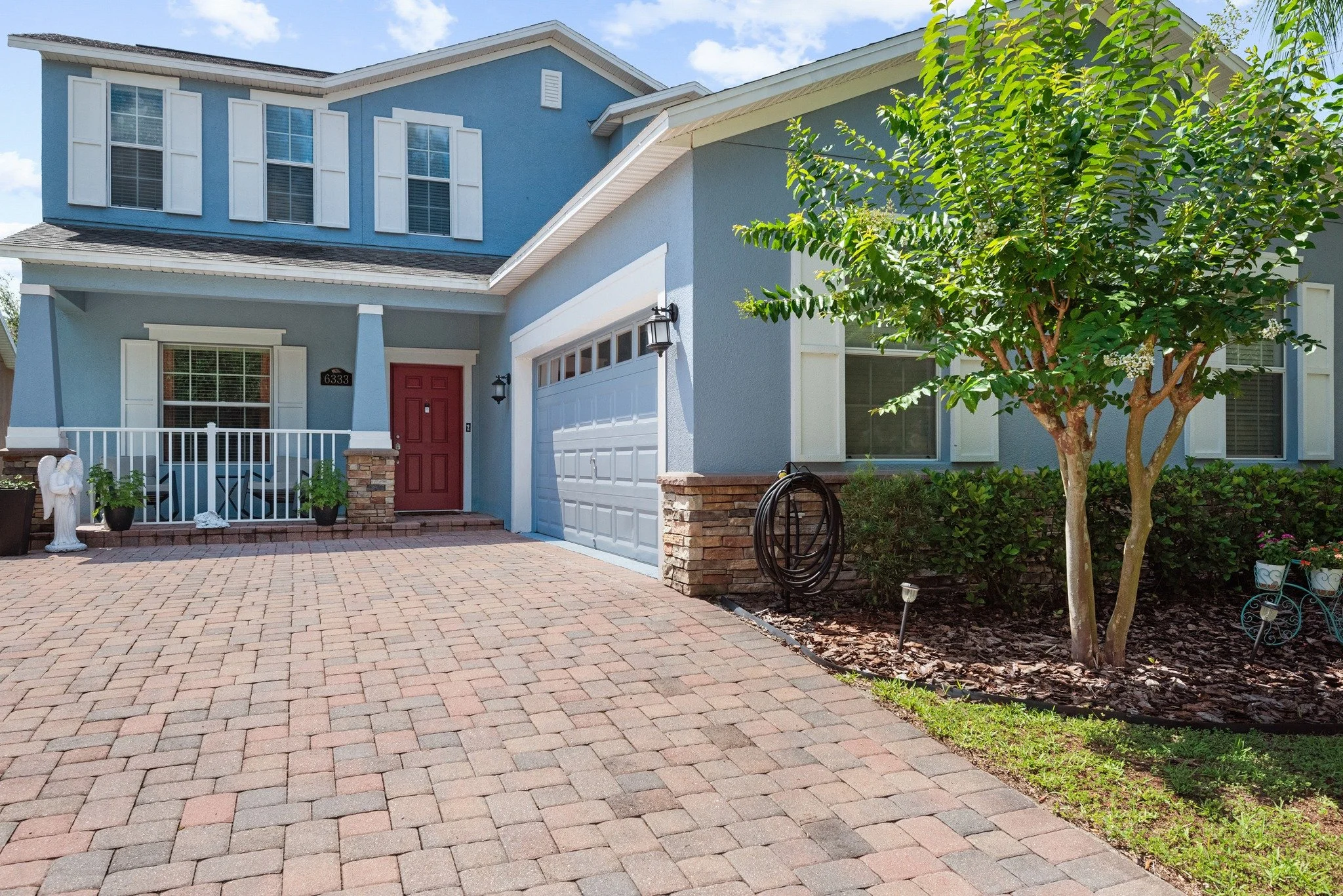 Charming Blue Two-Story Home in a Highly Desirable Neighborhood!

Professionally Photographed Inside and Out

Step into style and comfort with this beautifully maintained blue two-story home, perfectly situated in one of the area's most sought-after 