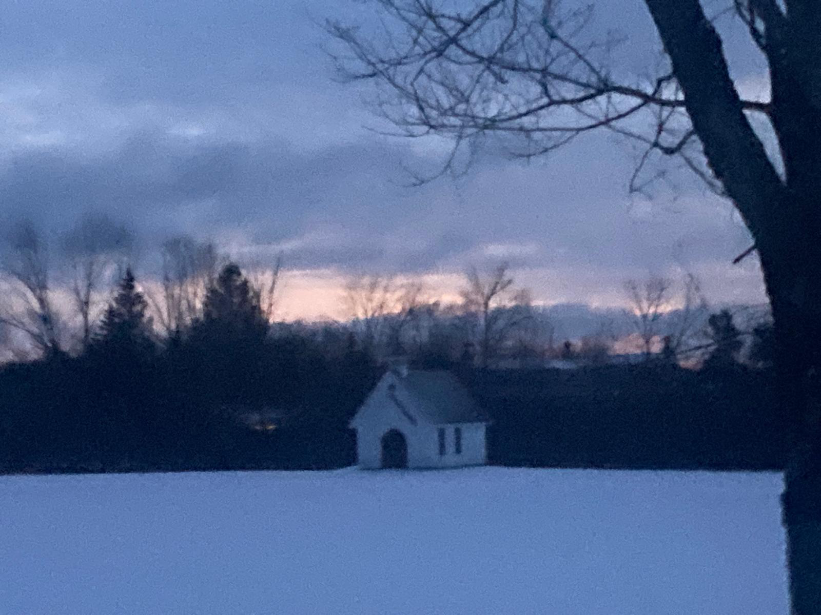Winter pre-sunrise