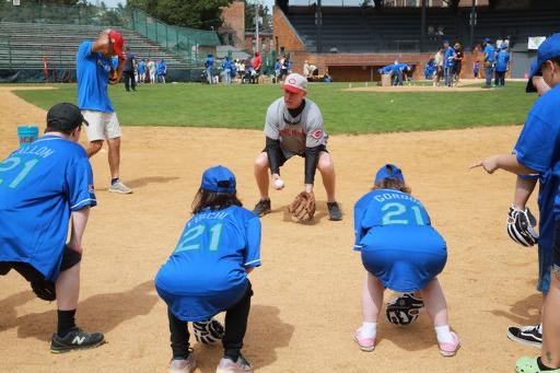 
Tom Carroll teaching at Doubleday Field, Cooperstown, NY.