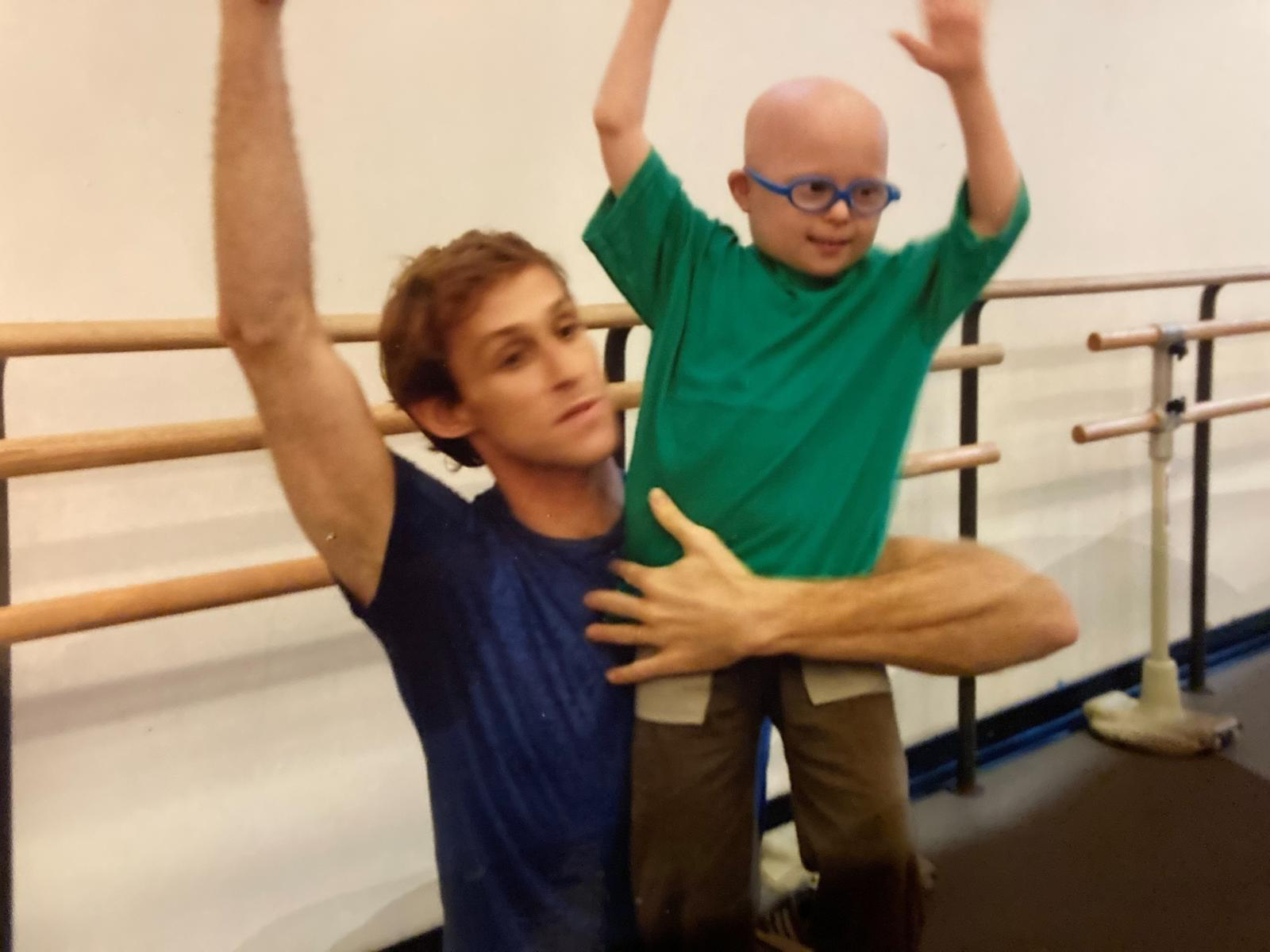 Adrian and Angelo at a NYC Ballet workshop