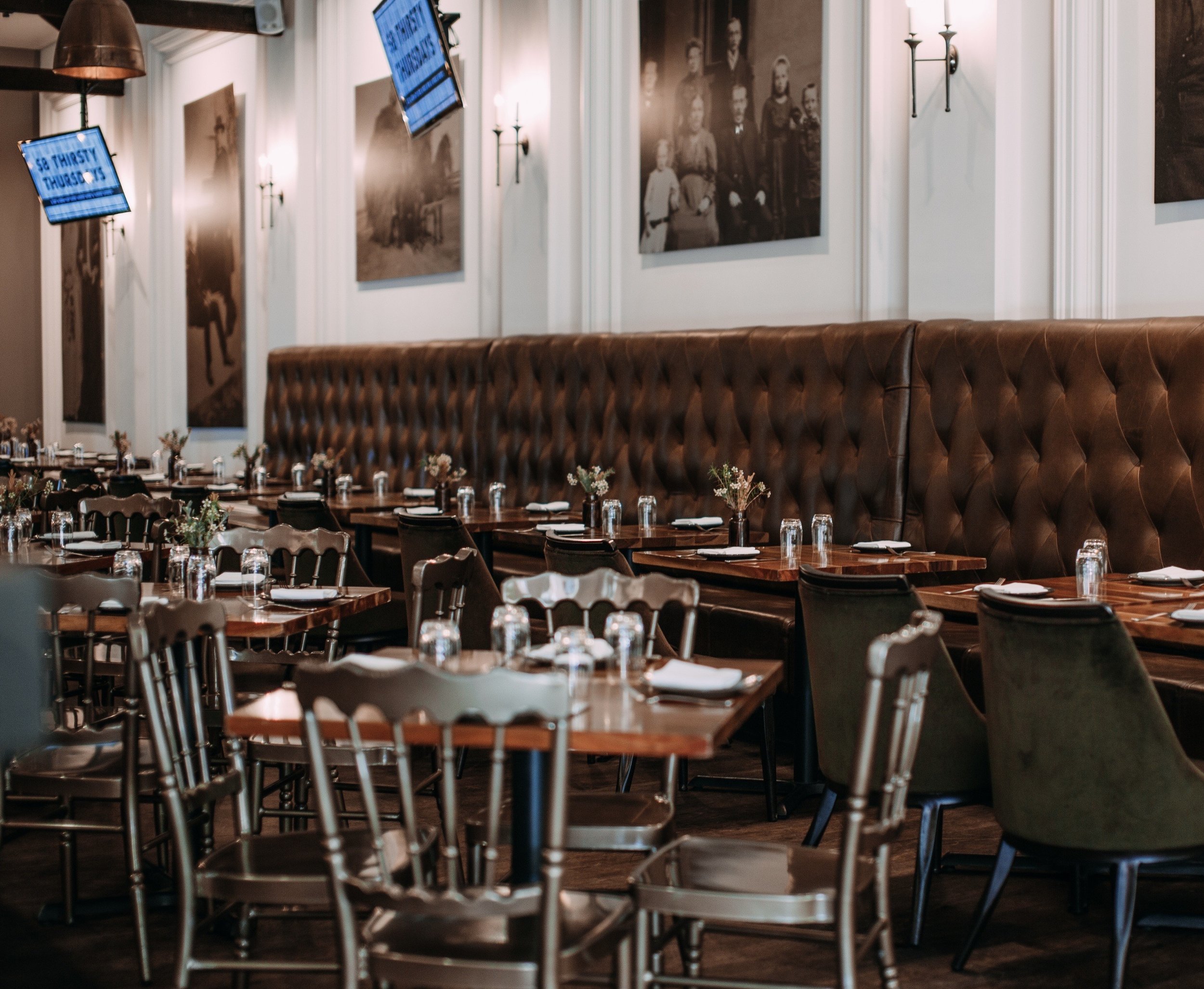 Custom Banquette Seating Upholstery by Tilia Design Co. Serving the hospitality Industry of Texas and Oklahoma