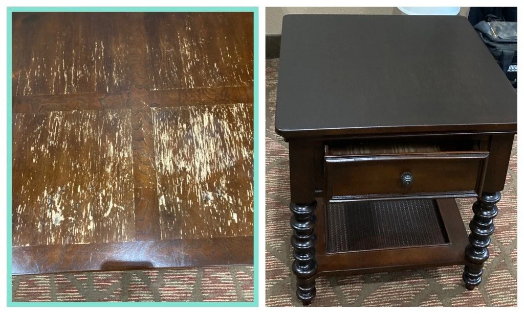 Upscale hotel suite casegoods refinishing and protective coating. Tilia Design Co. revitalizes hospitality furniture to elevate the aesthetic environment while extending the lifecycle of the assets for years to come. Specialized in high-durability fi