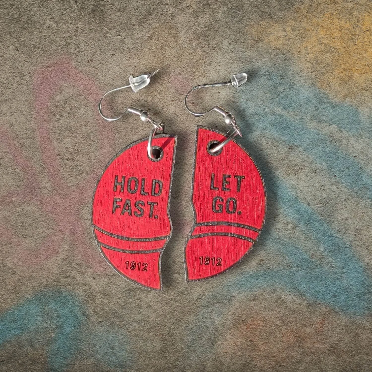 Hold Fast / Let Go – Wooden Earrings