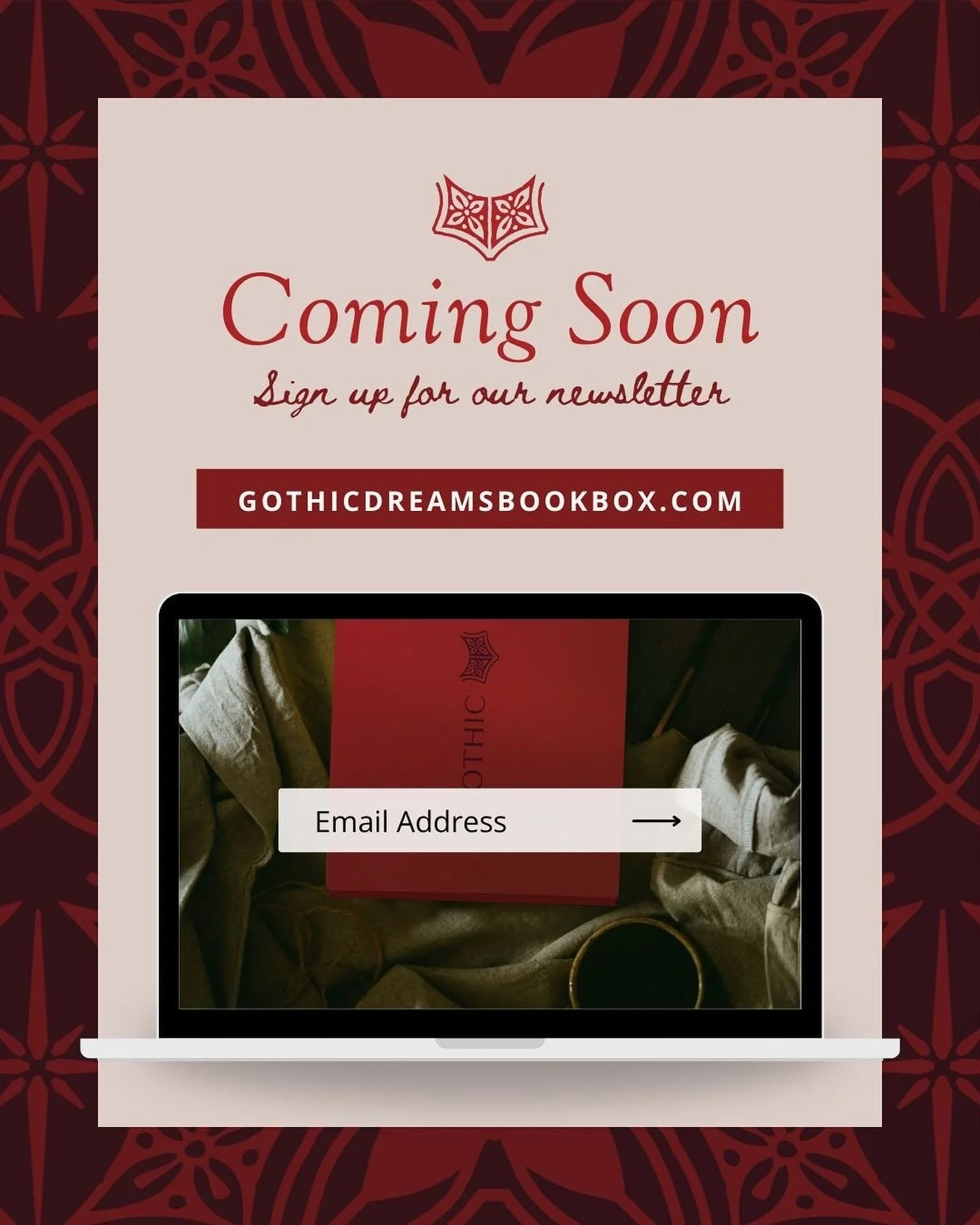 🥀ANNOUNCEMENT🥀

The splash page for Gothic Dreams is now live! Go to the link in our bio to preview the website and sign up for our mailing list, so you&rsquo;ll be the first to be notified when Gothic Dreams makes its official debut next month! 

