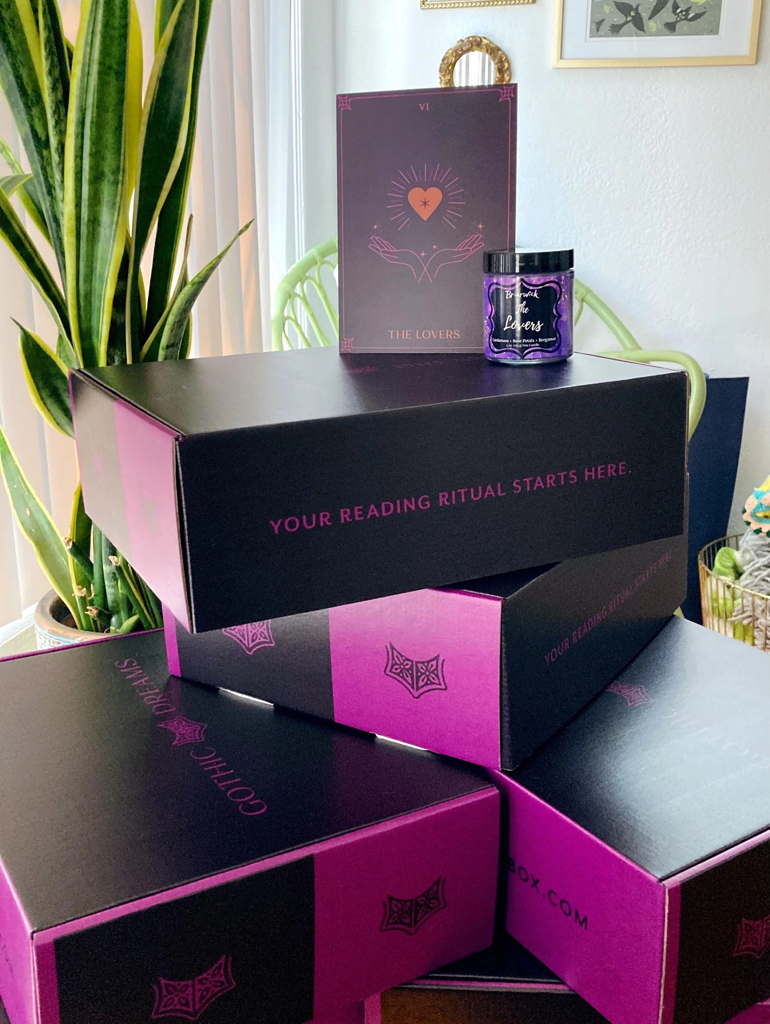 The Gothic Dreams packing and shipping madness has begun! Things are looking a little purple over here 💜

Be watching for The Lovers to arrive on your doorstep soon, subscribers! We can&rsquo;t wait to see your unboxings when you discover the treasu