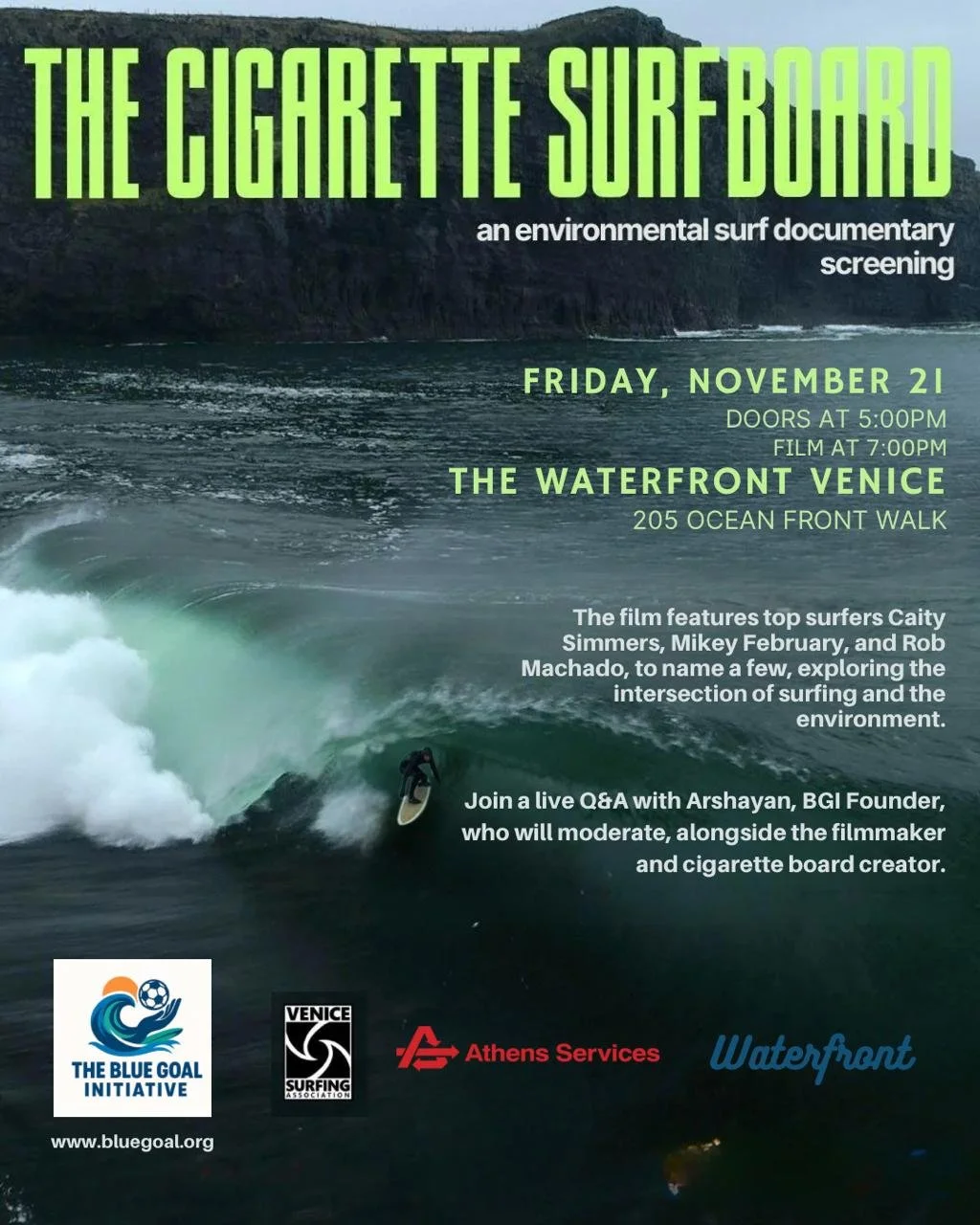 The Cigarette Surfboard Screening Experience 