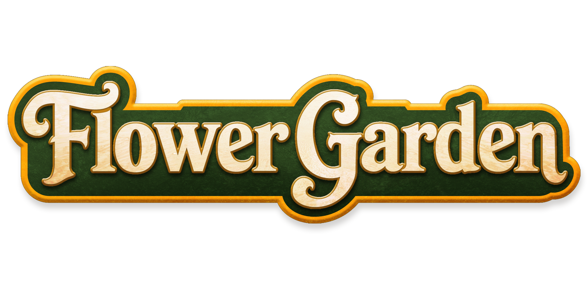 Flower Garden classic name logo