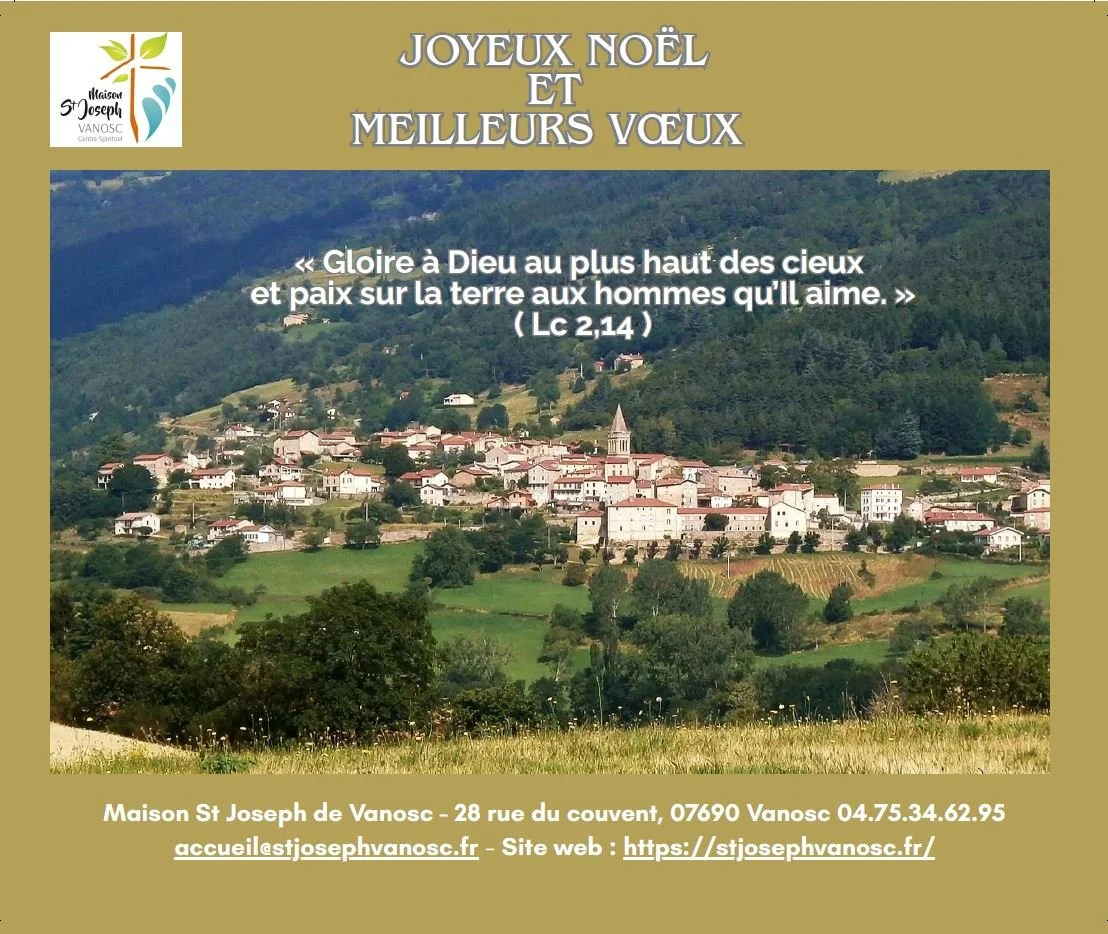 Carte Voeux 2026 Maison St Joseph de Vanosc
