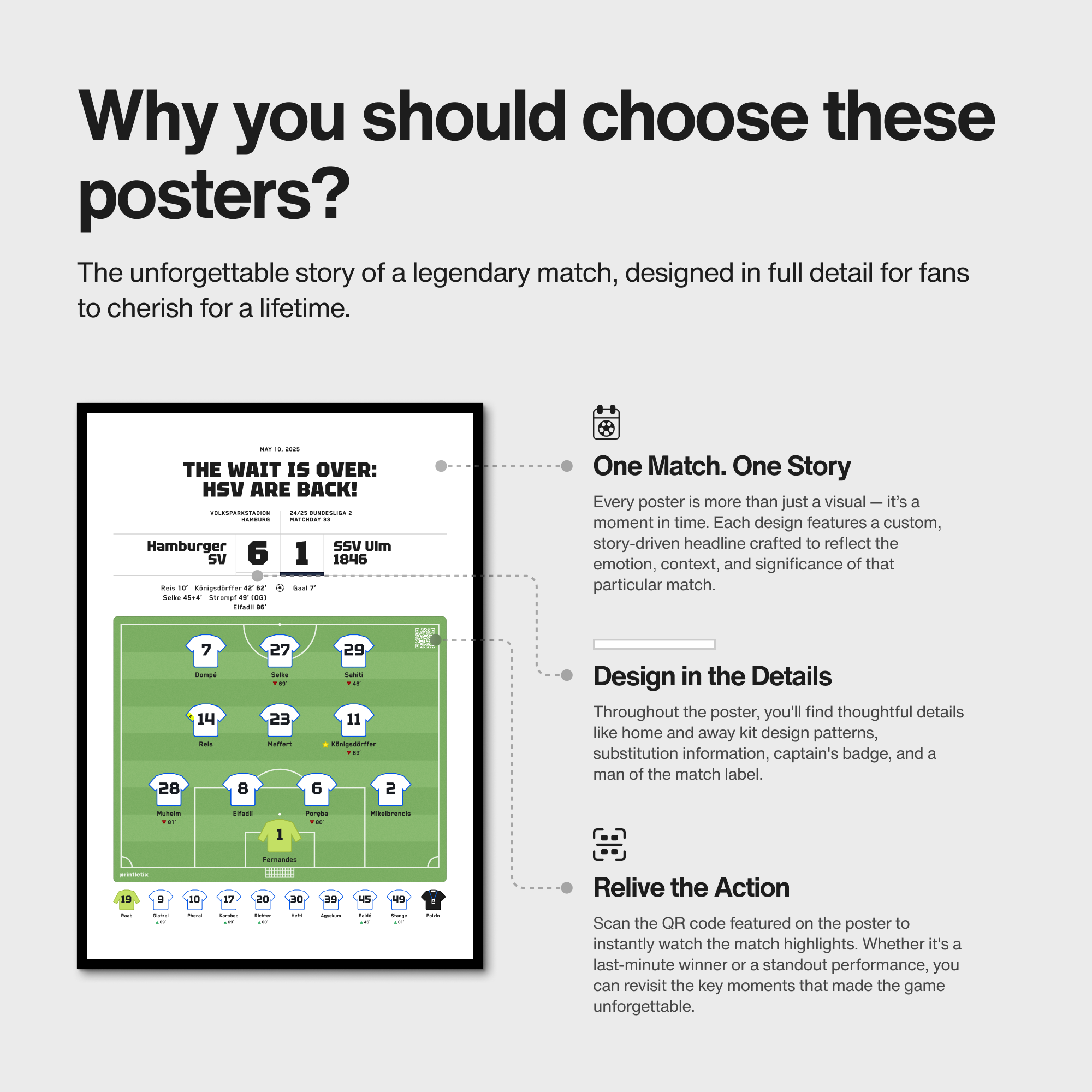 Hamburger SV Promotion match poster