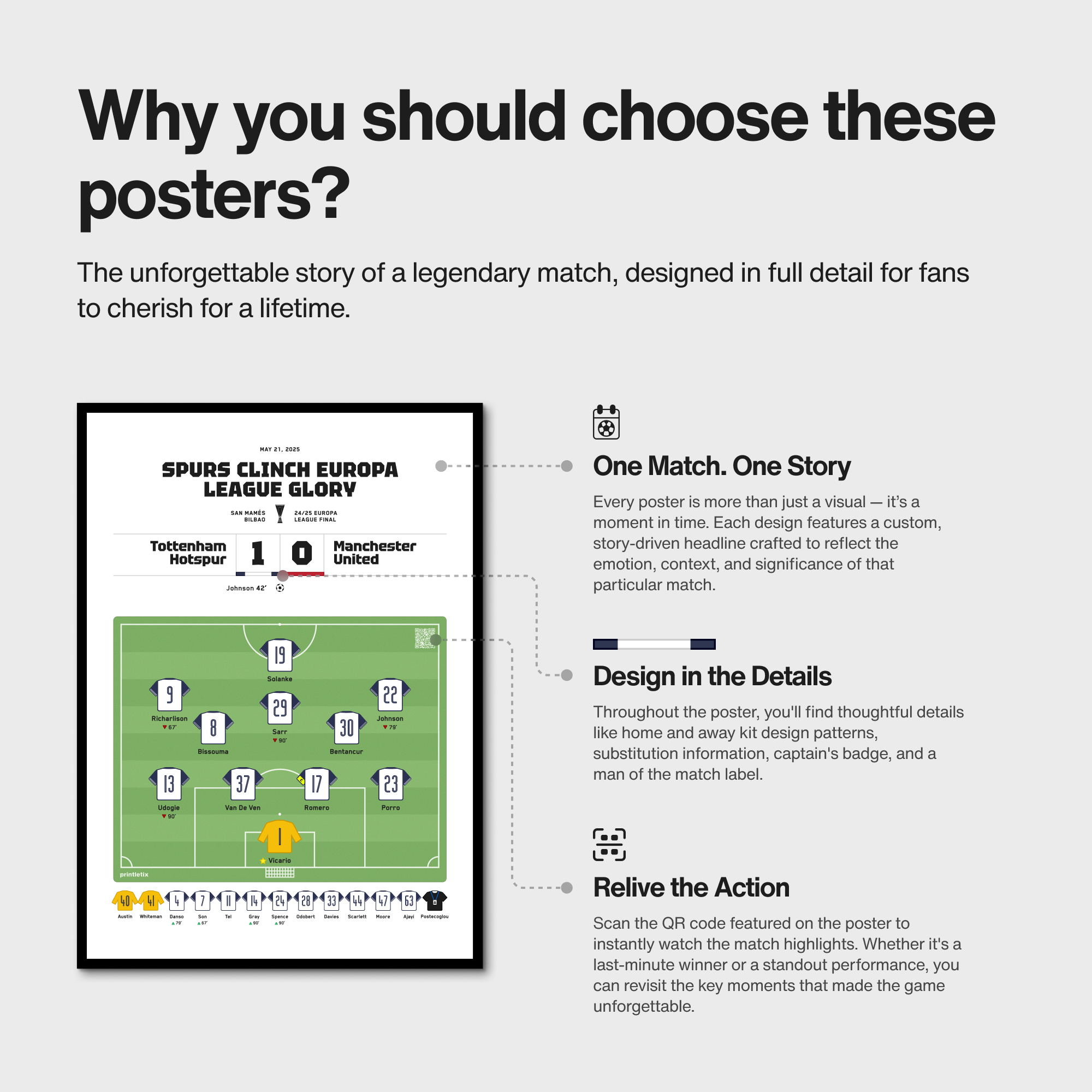 Tottenham Europa League Final match poster