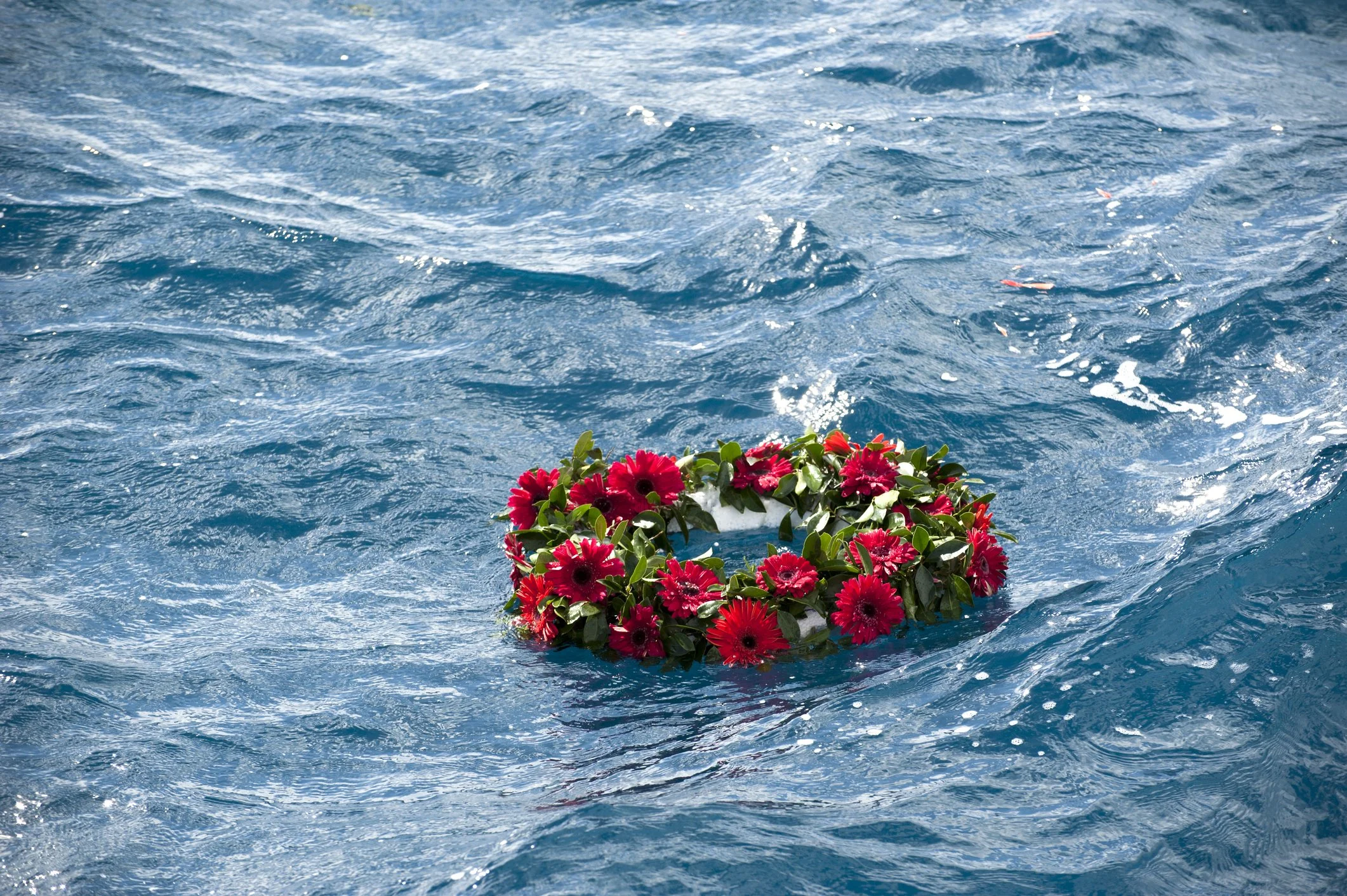 burial at sea in the Hamptons
