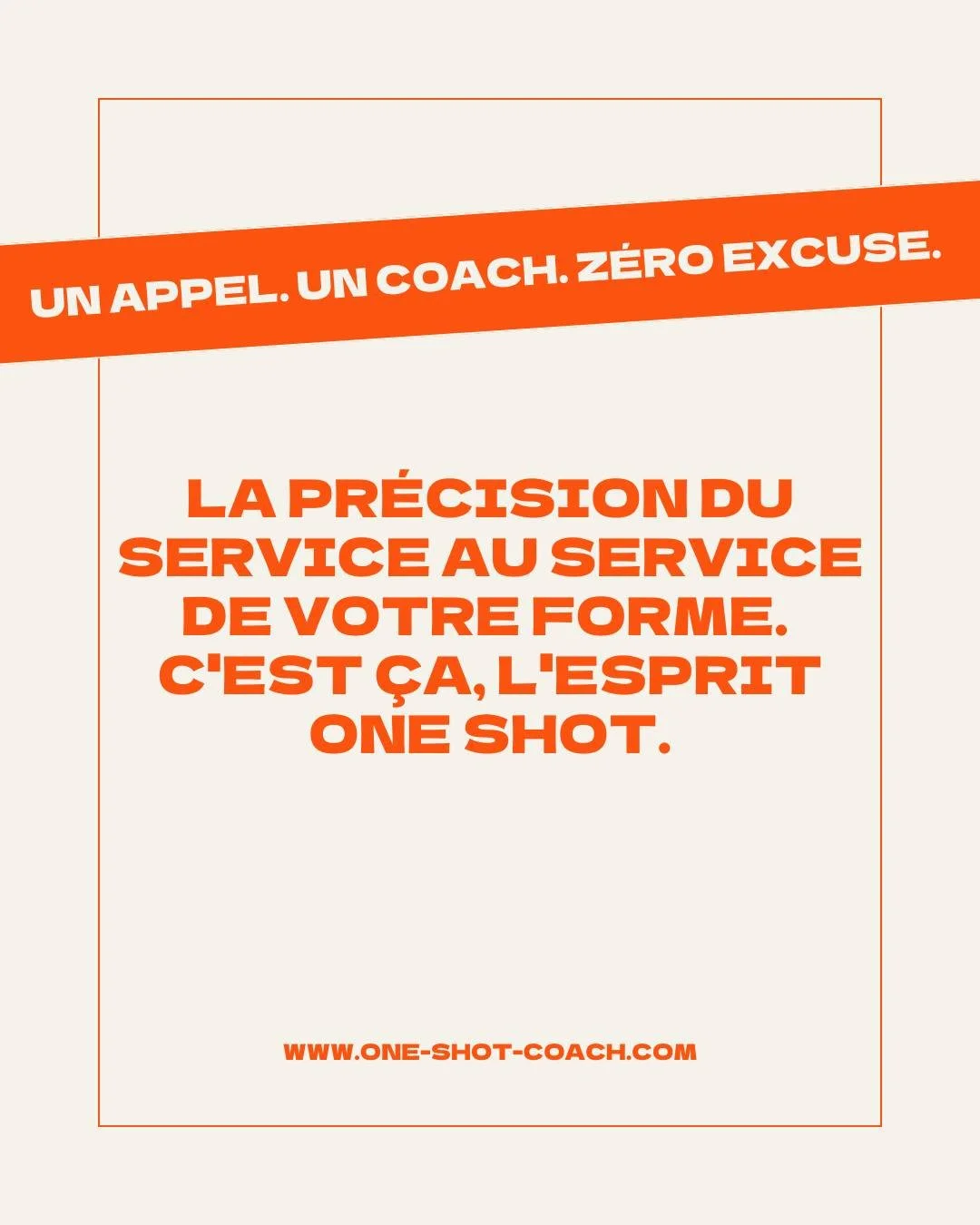 Pourquoi faire compliqu&eacute; quand tu peux faire One Shot ?
On le sait que ton agenda est satur&eacute;. C'est pourquoi on a supprim&eacute; la barri&egrave;re de la recherche pour toi : tu nous appelles, on identifie ton coach id&eacute;al, et ta
