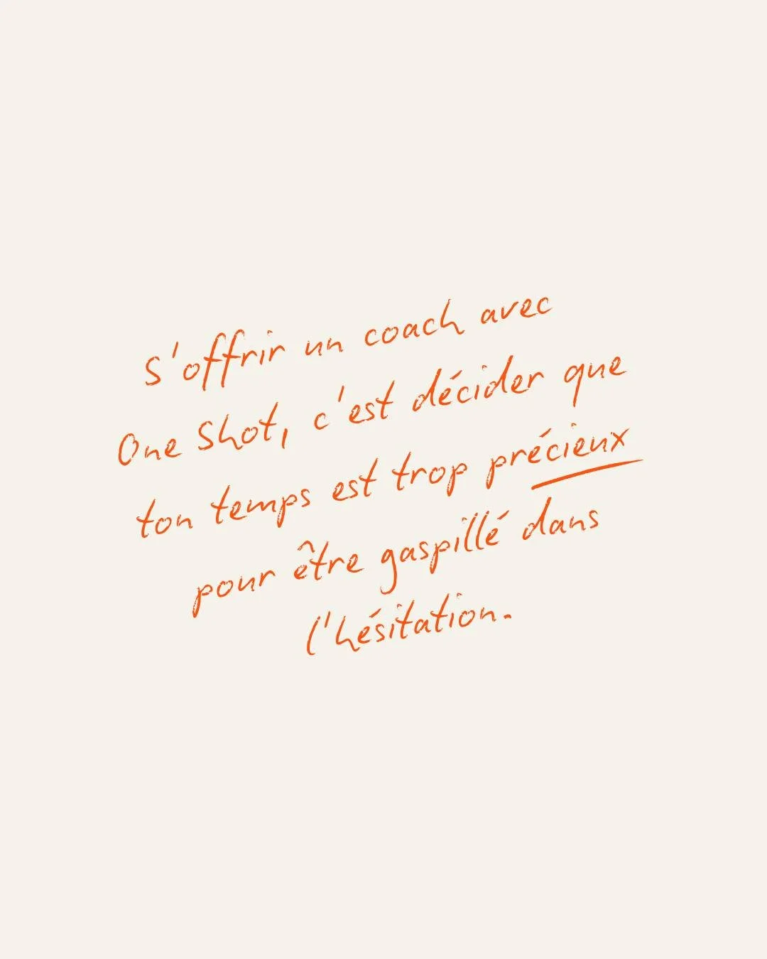 Ne gaspille pas ton temps &agrave; te demander si c'est une bonne id&eacute;e ou pas. Tu as le droit de prendre soin de toi.