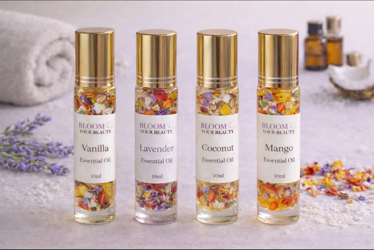 Roll-On Oil with Flowers