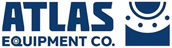 ATLAS EQUIPMENT CO. logo with stylized gear icon