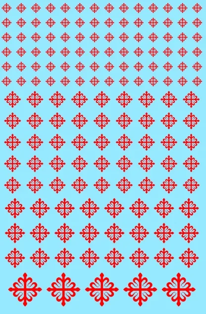 A7 -  Knights Templar Military Spanish Order of Calatrava Waterslide Transfer Sheet