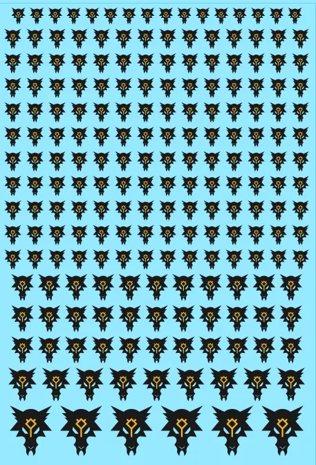 A6 - Rune Marked Great Company Space Wolves Transfer Sheet