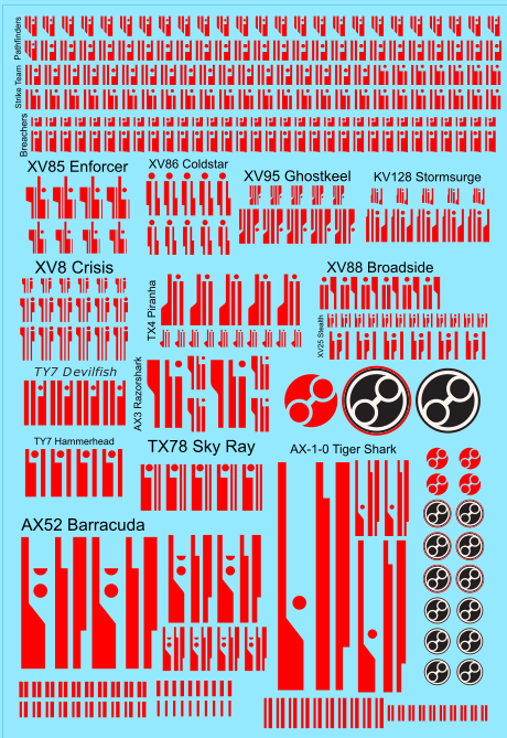 A6 - Tau Sept Markings - Vior'la  Transfer Sheet
