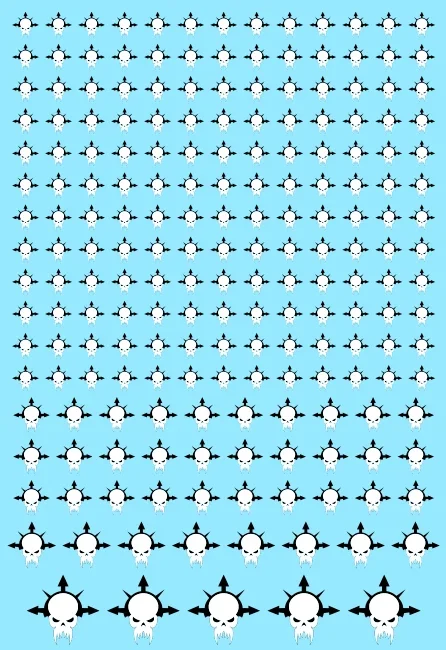 A6 - Crimson Slaughter Chaos Space Marines Transfer Sheet