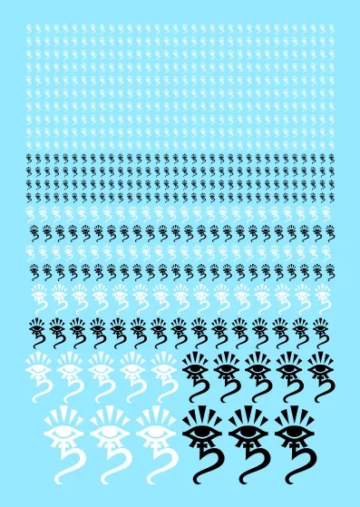 A6 - Eldar Aeldari Craftworld Mymeara Transfer Sheet