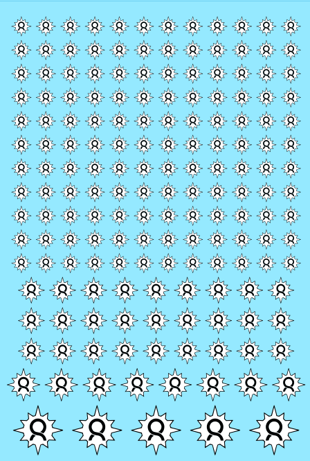 A6 - Aurora Chapter Aurorans Transfer Sheet