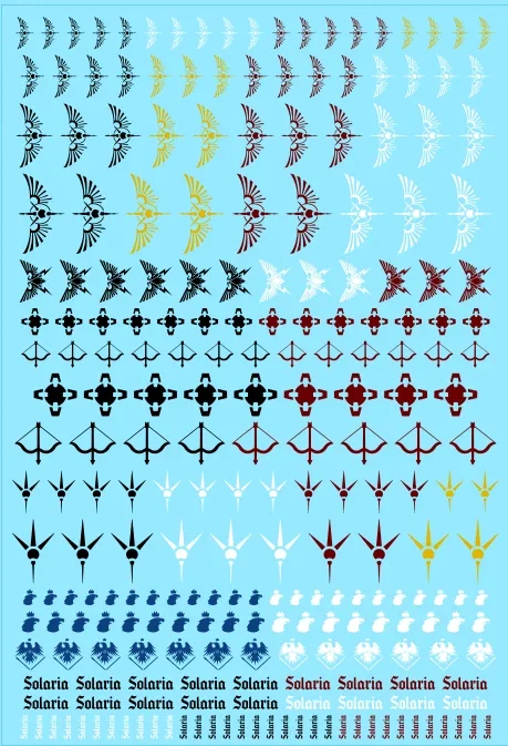 A6 -  Legio Solaria Imperial Hunters Transfer Sheet