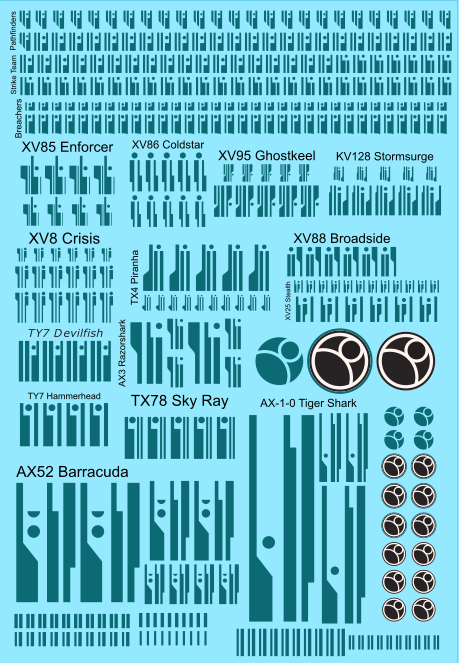 A6 - Tau Sept Markings - Bork'an Transfer Sheet