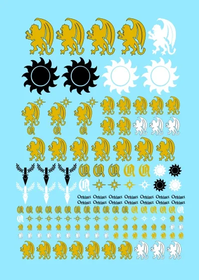 A6 - House Orhlacc Imperial Knights Horus Heresy Transfer Sheet