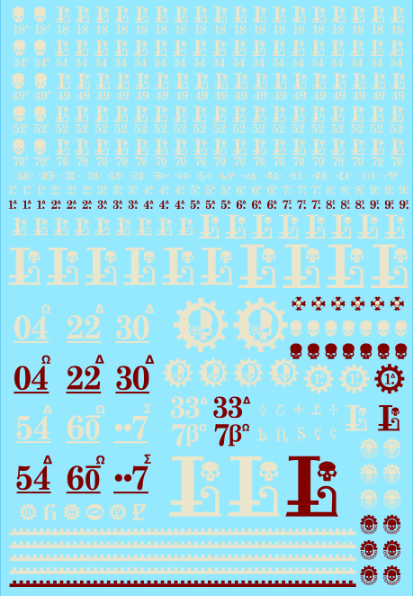 A6 - Forge World Lucius Transfer Sheet