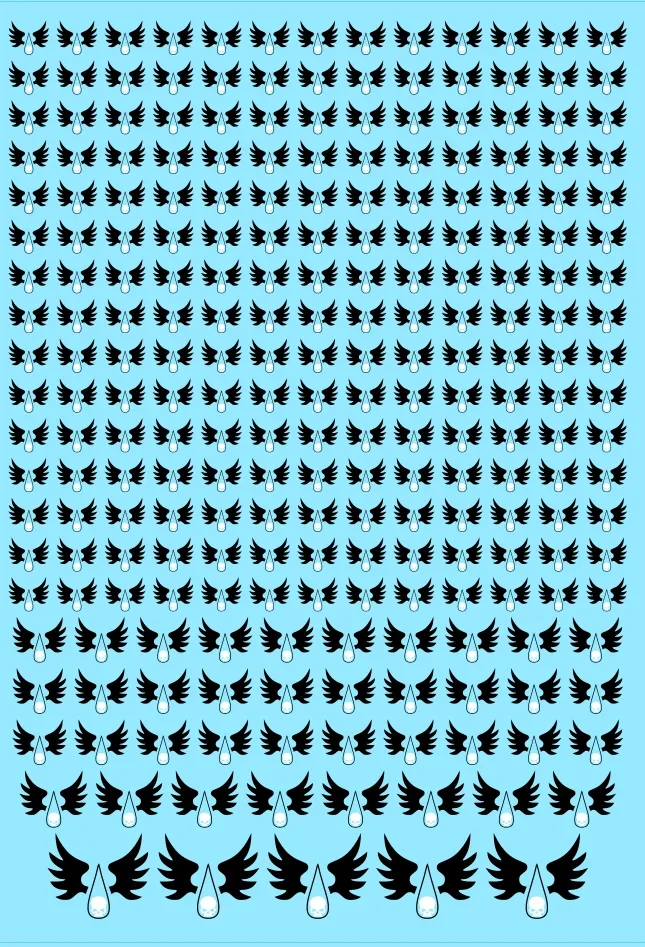 A6 - Angels Sanguine Vermillion Transfer Sheet