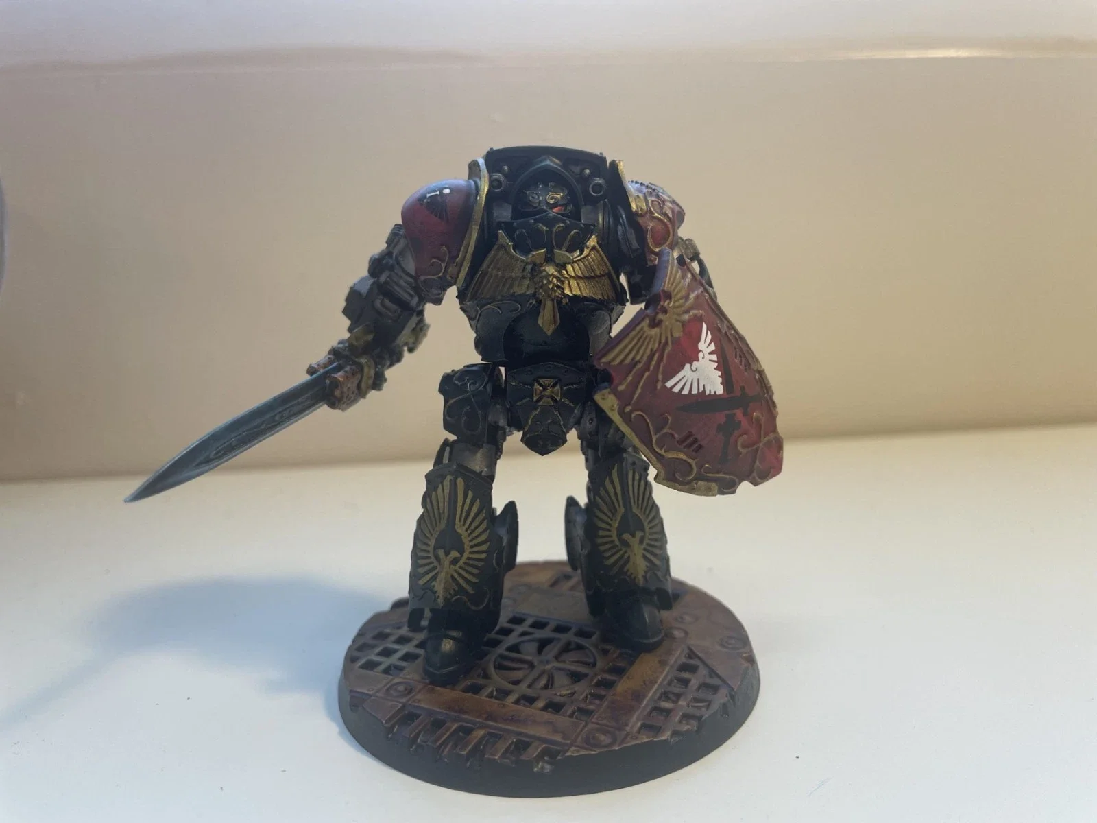 Warhammer 40k Horus Heresy Legio Custodes Contemptor-Galatus Dreadnought Painted
