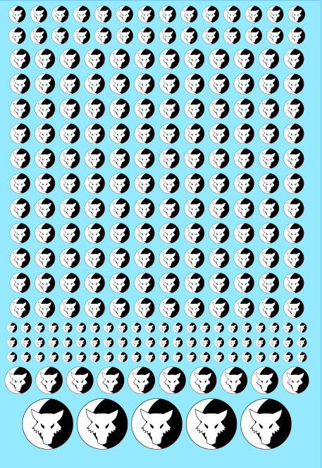 A6 - Luna Wolves Sons of Horus Heresy Transfer Sheet