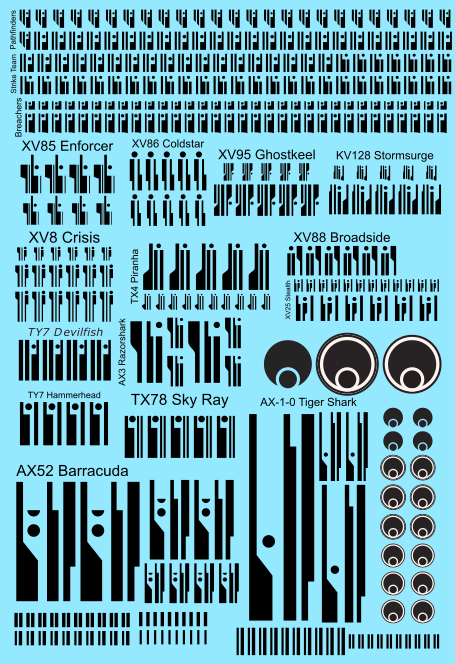 A6 - Tau Sept Markings - N'dras Transfer Sheet