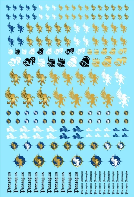 A6 - Legio Praesagius True Messengers Adeptus Titanicus Epic Scale Transfer Sheet