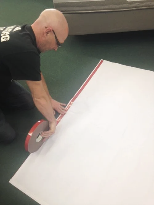 Applying Tape to Perf