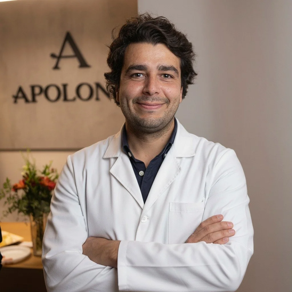 Hoy, presentamos a nuestro equipo 🤩
Dr. Mario Huerta &mdash; Director T&eacute;cnico Sanitario

Licenciado en Odontolog&iacute;a por la UEMC, el Dr. Huerta lidera el equipo de Cl&iacute;nica Apolonia con rigor y compromiso.
Cree que la boca es uno d