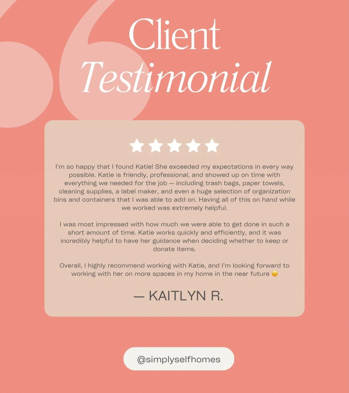 Another 5 ⭐️ review !

  Ready for your own before + after moment? 
Let&rsquo;s do it! 

#homeorganization #momlife #florida #smallbusiness