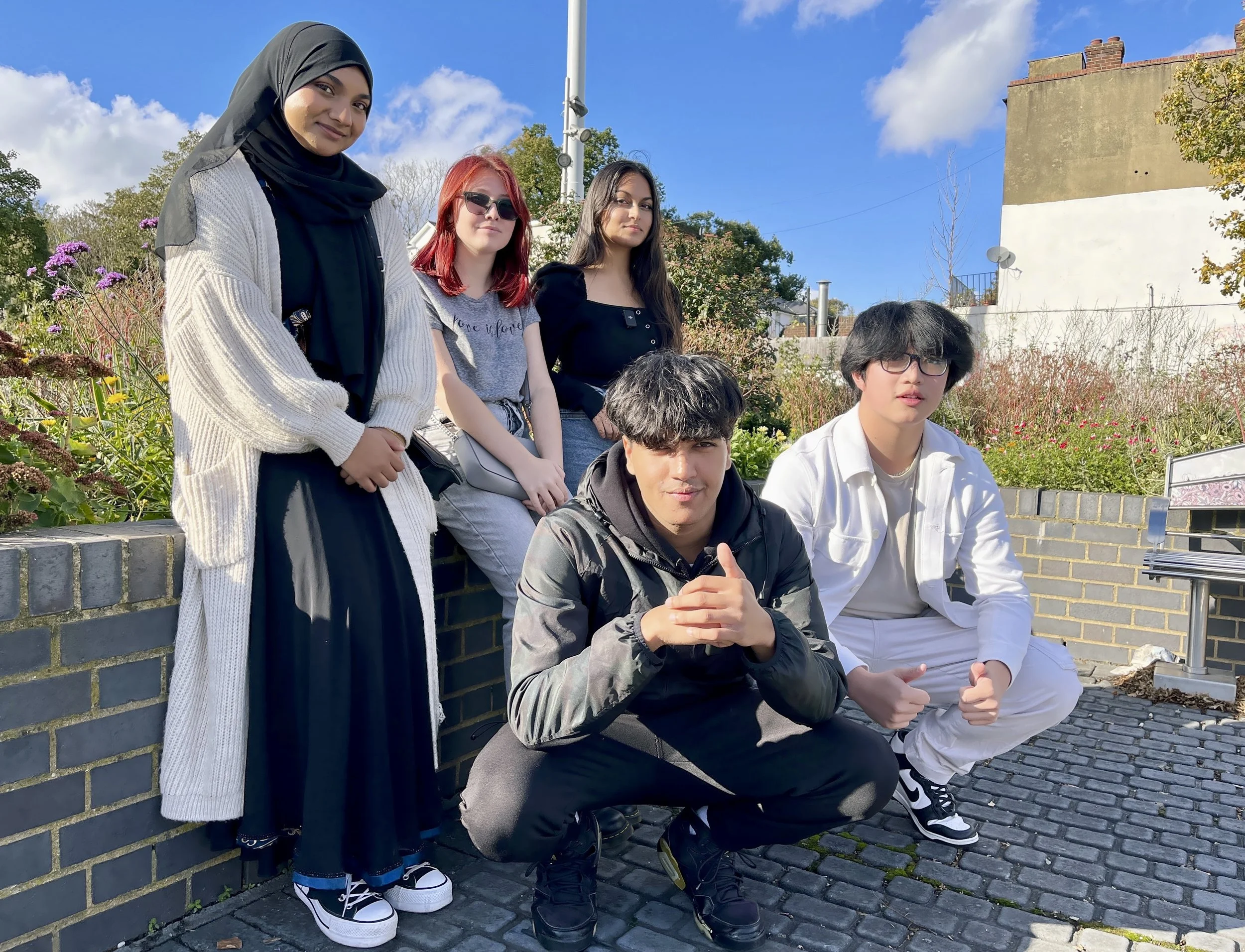 Local students who helped co-create Step In materials.