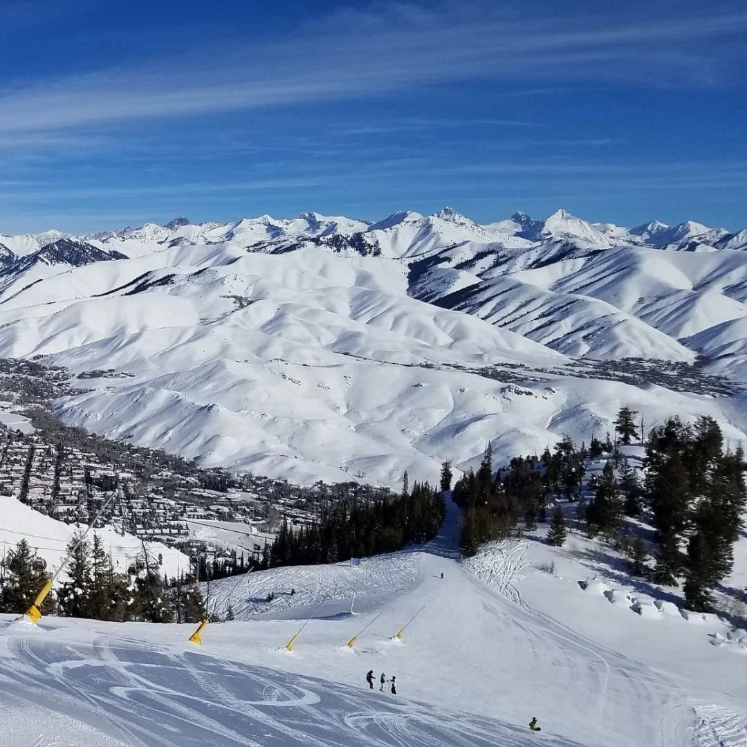 snowy ski mountain
