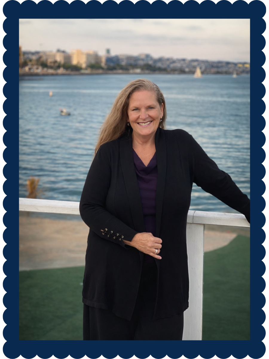 Framed photo of Tremble Clefs executive director