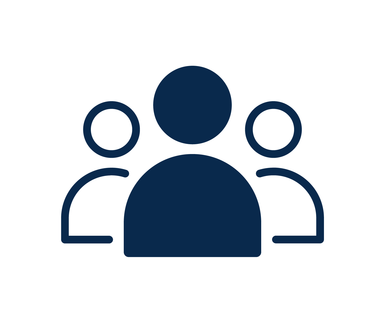 An icon featuring a group of people