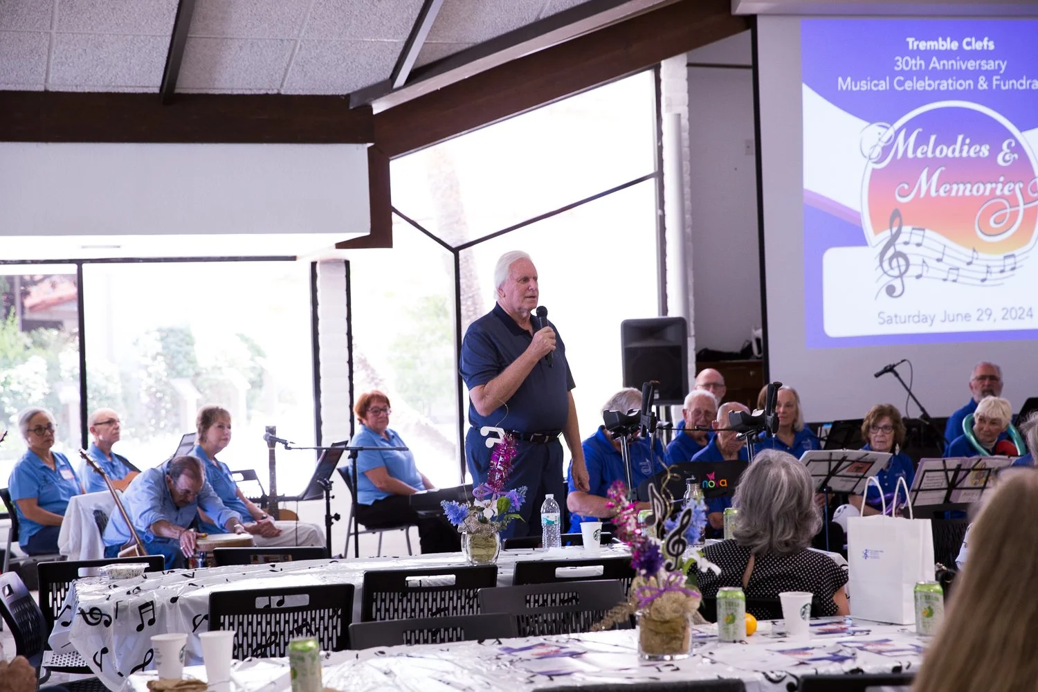 Member gathering at a location