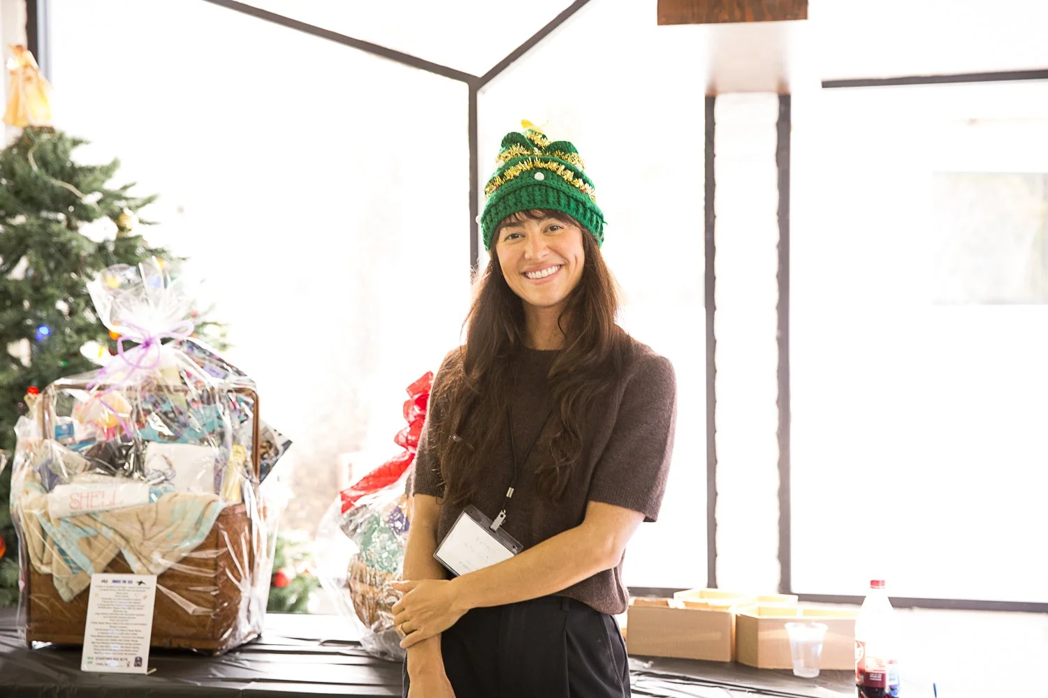 Speech pathologist at a holiday party