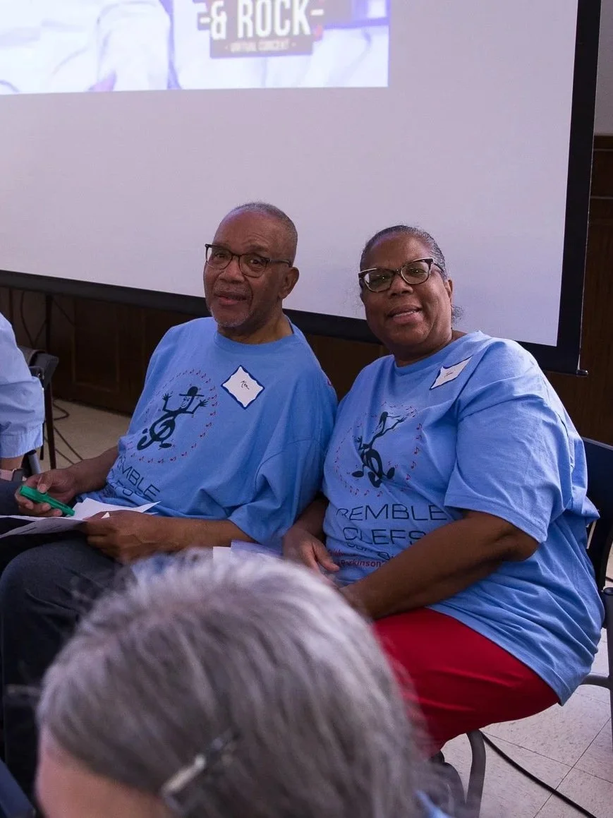 A couple enjoying their time at a Sing Strong Session