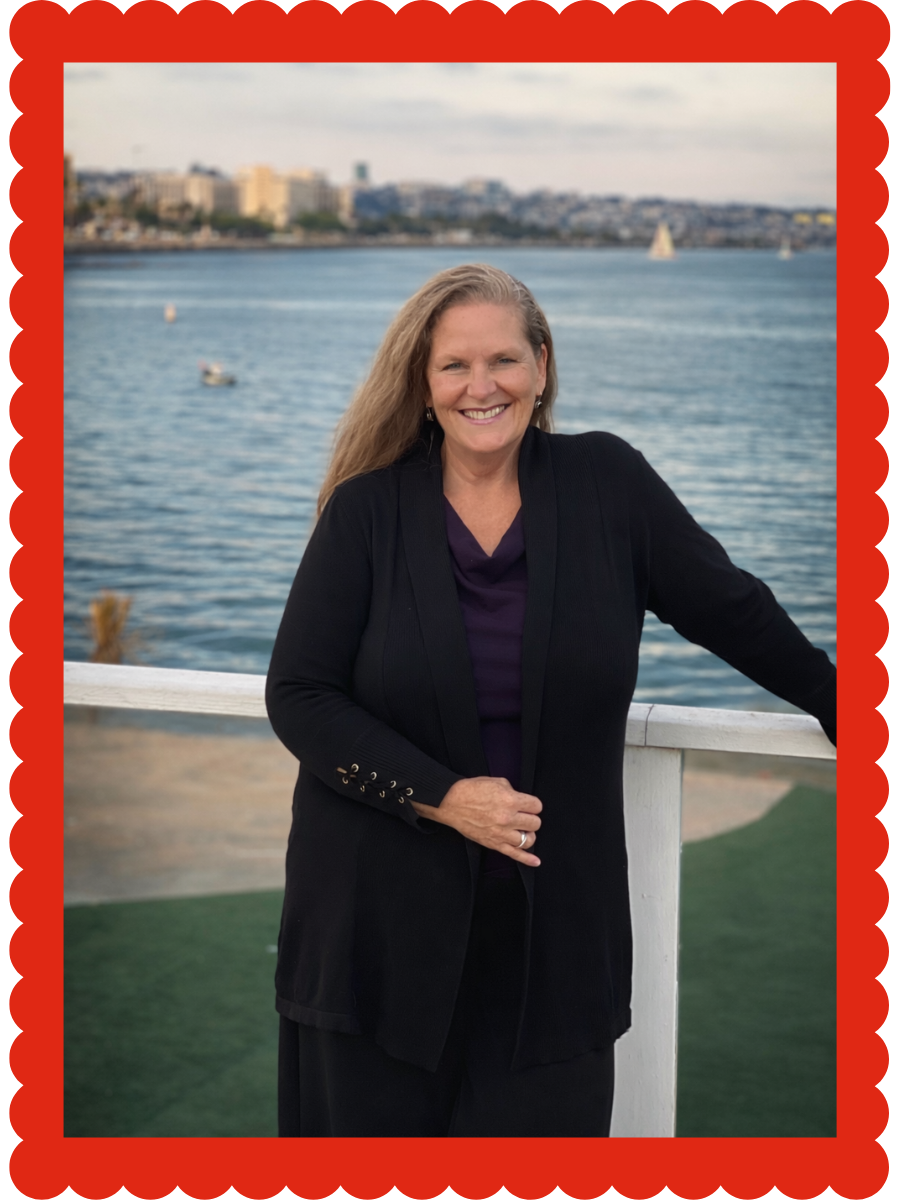 Framed image of executive director Laura Nelson